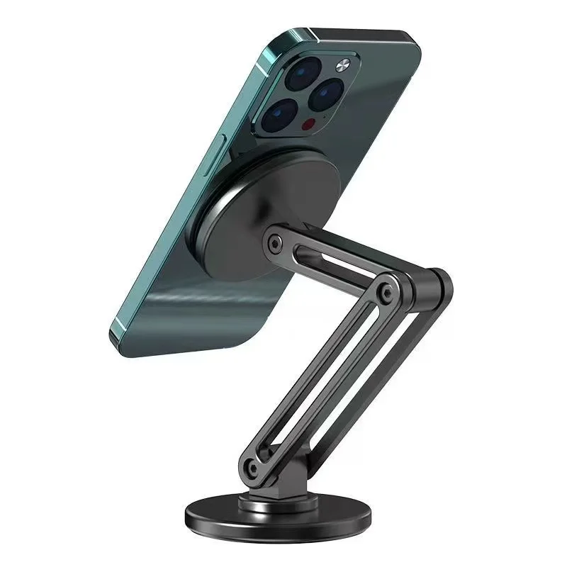 Magnetic Suction Mobile Phone Holder Is Suitable For Tesla Macsafe Suspended Screen Cars With 360 Degree Rotating Aluminum Alloy