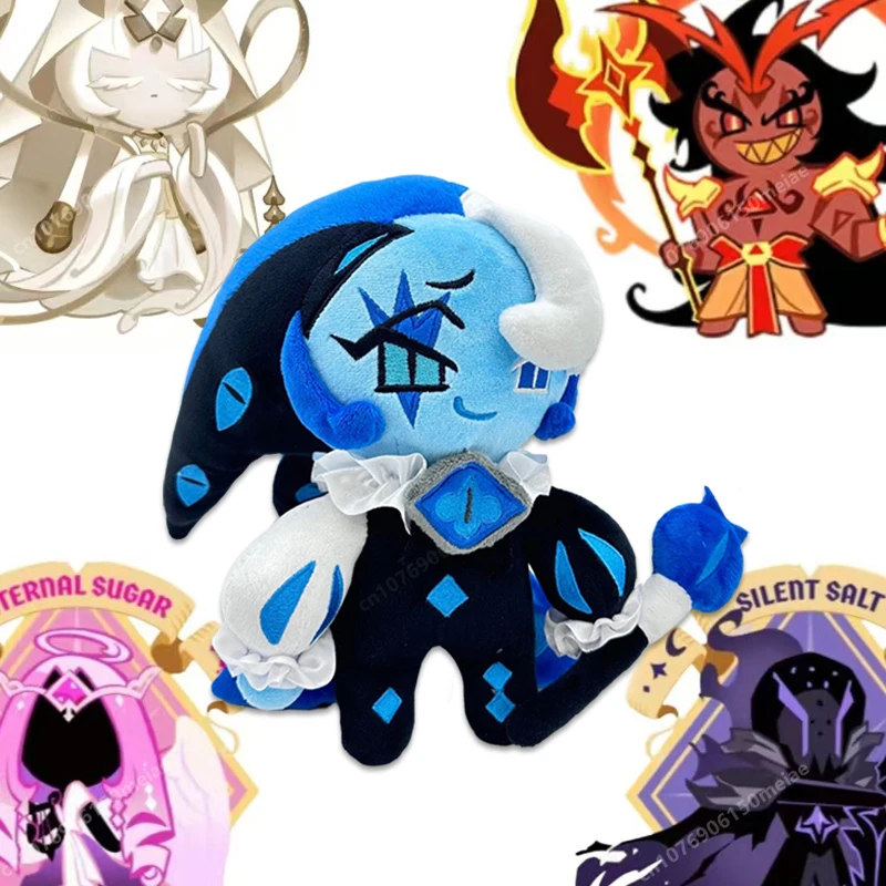 

25cm Shadow Milk Plush Cute Cookie Run Kingdom Shadow Milk Plushie Kawaii Cartoon Stuffed Doll Soft Room Decor Toy Kids Gift