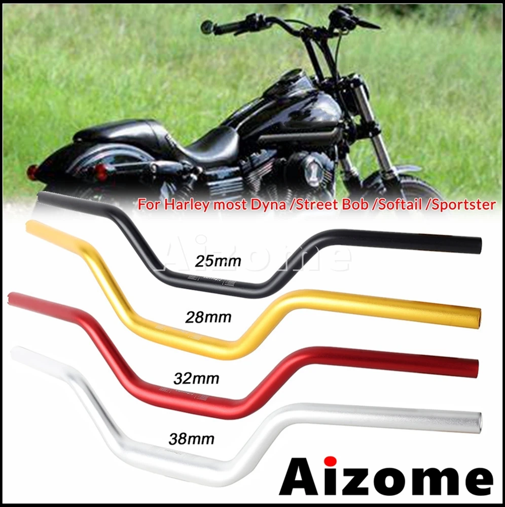 Universal Motorcycle Club Style Handlebar 25.4 mm-38mm High Bend Tapered Riser Bar For Harely Dyna Softail Sportster Handlebars