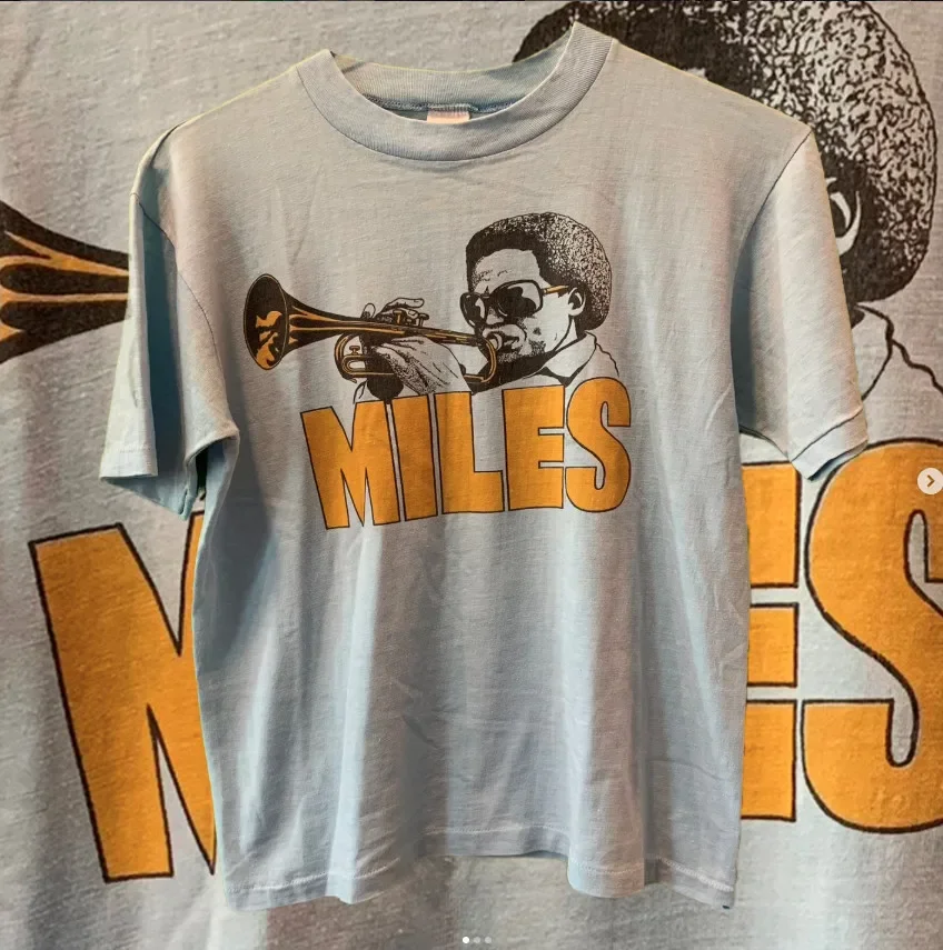 1970s Miles Davis Shirt Light Blue Unisex Shirt All Size LO797