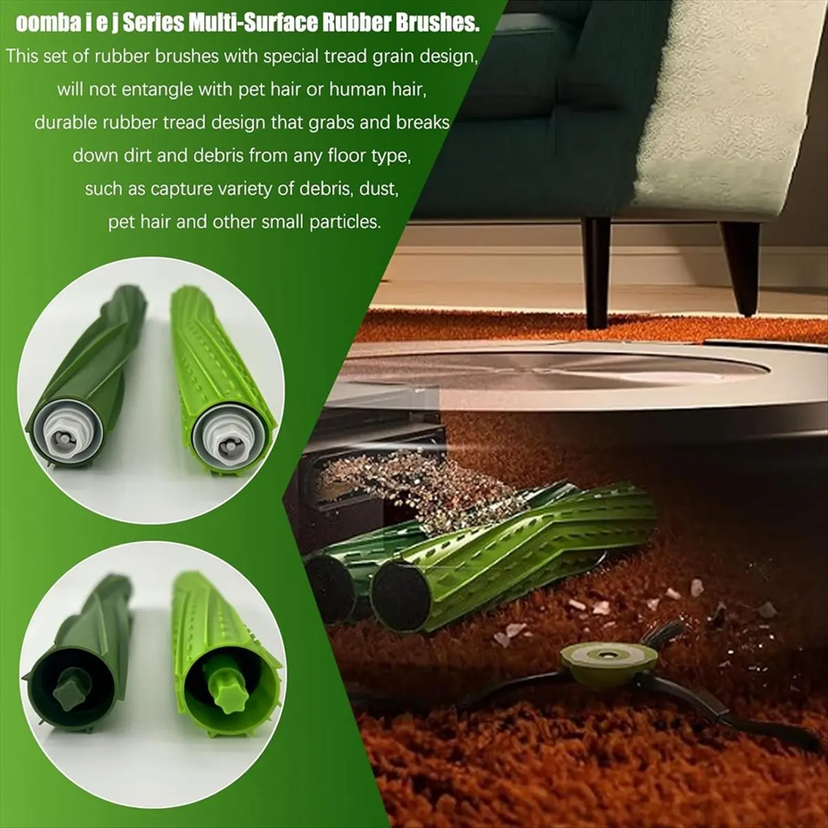 A92G New Replacement Roller Brushes for I1 I1+ I3 I3+ I4 I4+ I5 I5+ I6 I6+ I7 I7+ I8+ E5 E6 E7 J5 J5+ J7 J7+ Combo Parts