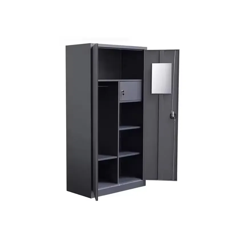 Black Steel Office Furniture Black Metal Cabinet File filing Cabinet with vault Safe Locker