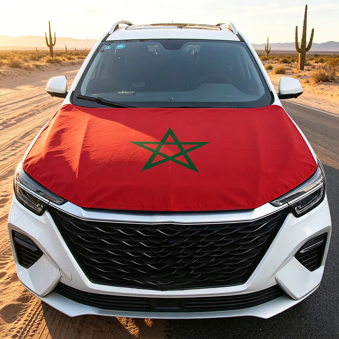 National Morocco Flag Car Engine Hood Cover Curacao Haiti Ecuador Scotland Paraguay Sweden Australia Ivory Coast Flag For Decor