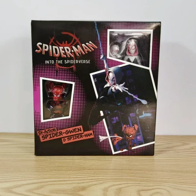 Figura de acción de Disney Gwen Stacy, modelo de escritorio, colección de adornos, Sentinela de Marvel, SpiderMan en el verso de araña, juguete para regalo