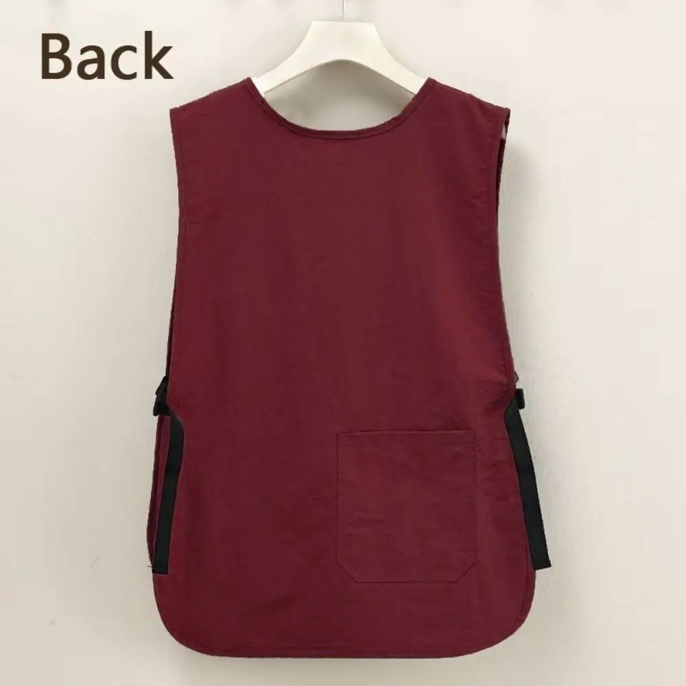 Waterproof Stain-Resistant Apron Nylon Vest Style Anti Dirty Sleeved Apron Clothing Accessories Multipurpose