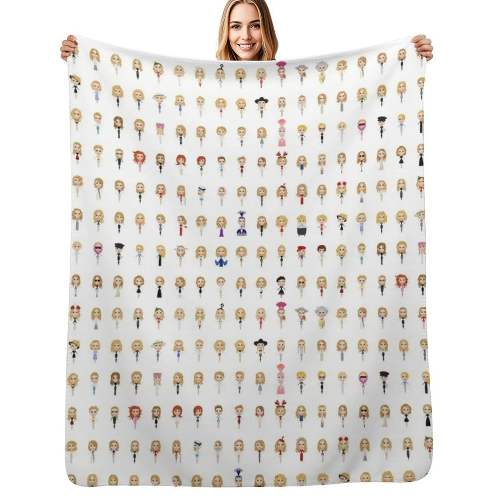Kylie Iconic Looks Throw Blanket anime Decorative Beds Quilt christmas gifts Beach Decorative Throw Blankets