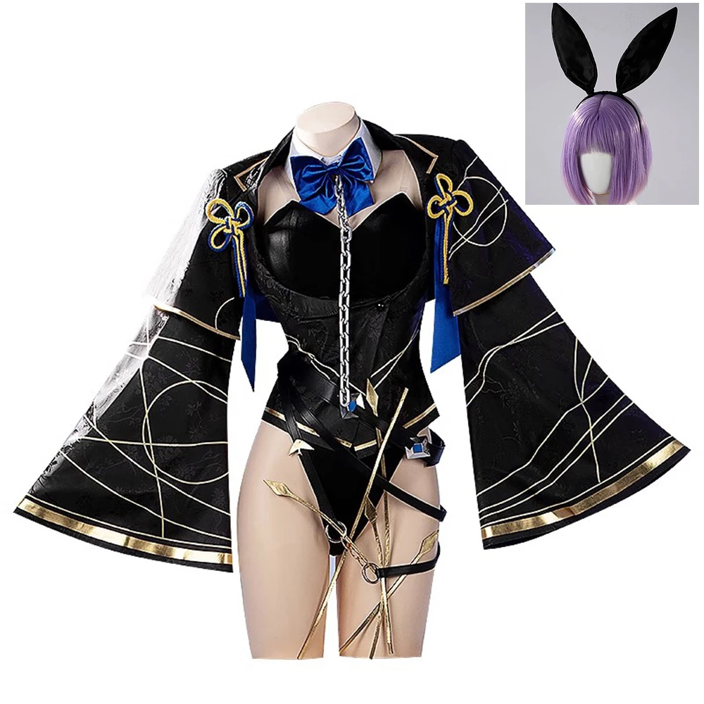 Anime VTuber Koyanagi Rou Cosplay Costume NIJISANJI Lovely Jumpsuit Uniform Halloween Party Outfit Clothing Wig Shoe Accessories