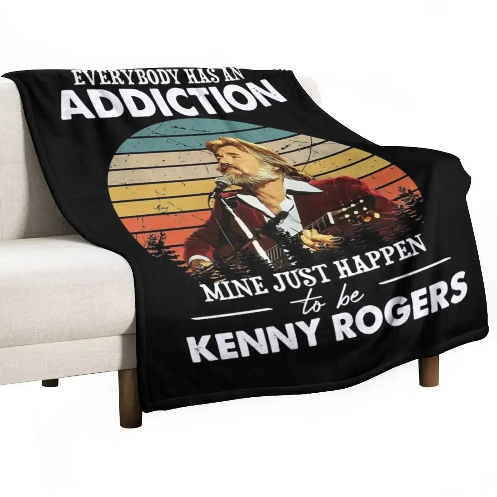 Vintage Addiction Happens To Be Kenny Rogers Throw Blanket Soft Plush Plaid Furrys Summer Beddings Kid'S Blankets