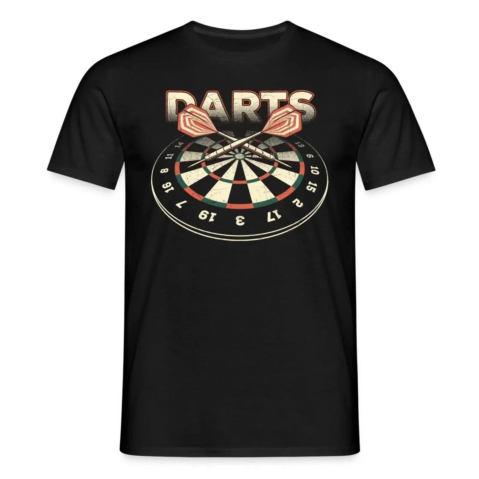 Darts 3D Sport Männer T Shirt Herren Fanartikel Dartscheibe Pfeile Gr S 4XL vintage Washed Versatile Unisex Slightly
