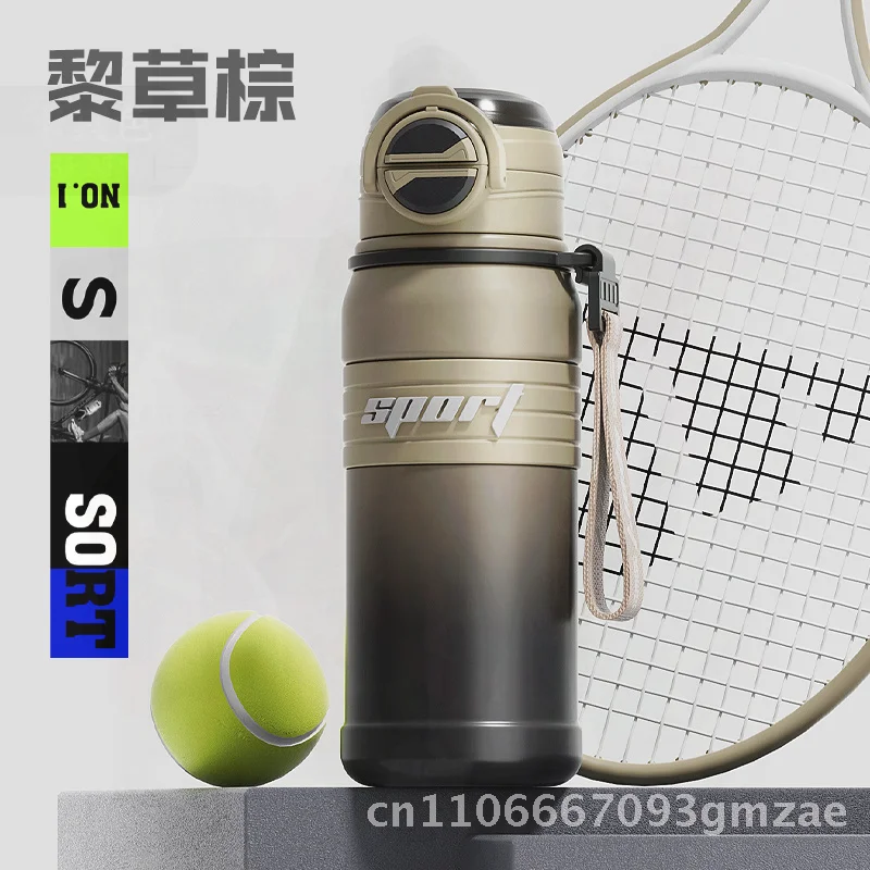 

316 Stainless Steel High Capacity Thermos Cup with Straw Portable Double-Walled Insulated Sports Water Cup for Outdoor Travel