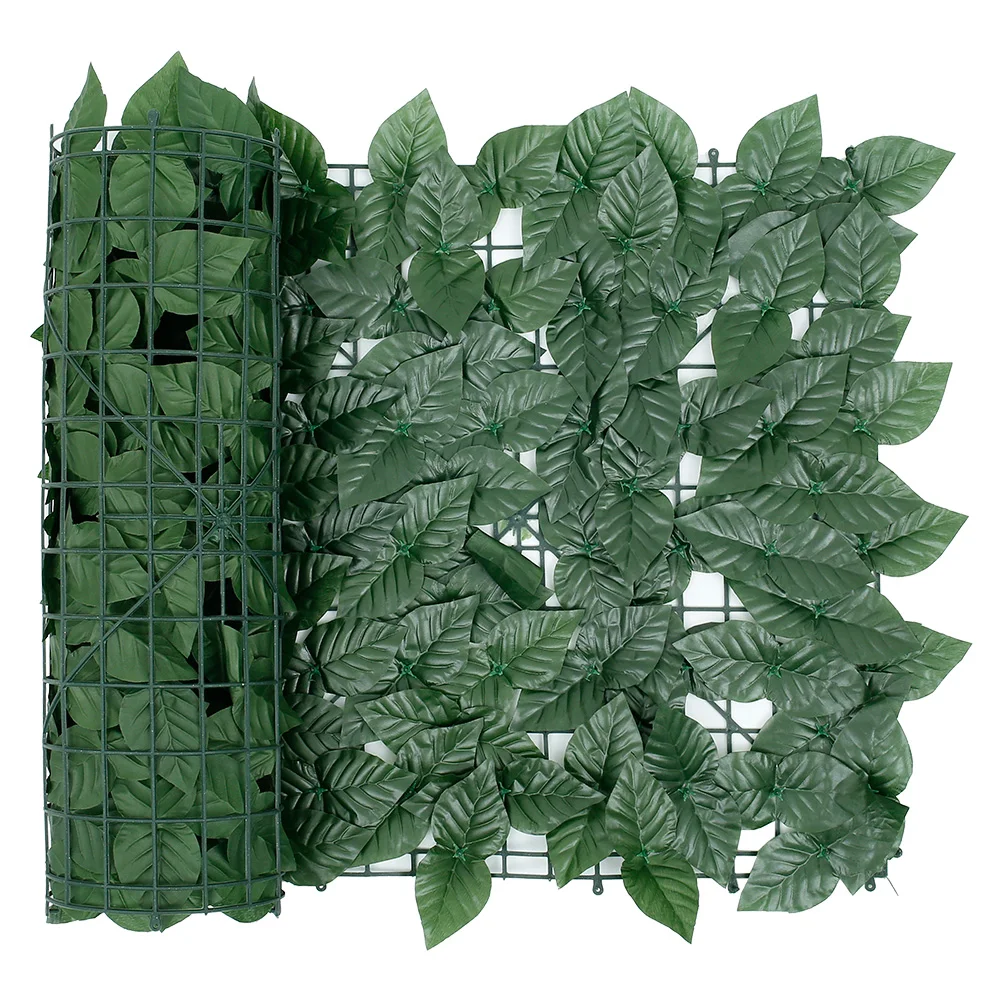 Artificial Faux Leaf Screening Trellis Hedge Panels Garden Expanding Fence Roll Balcony Privacy Wall Cover