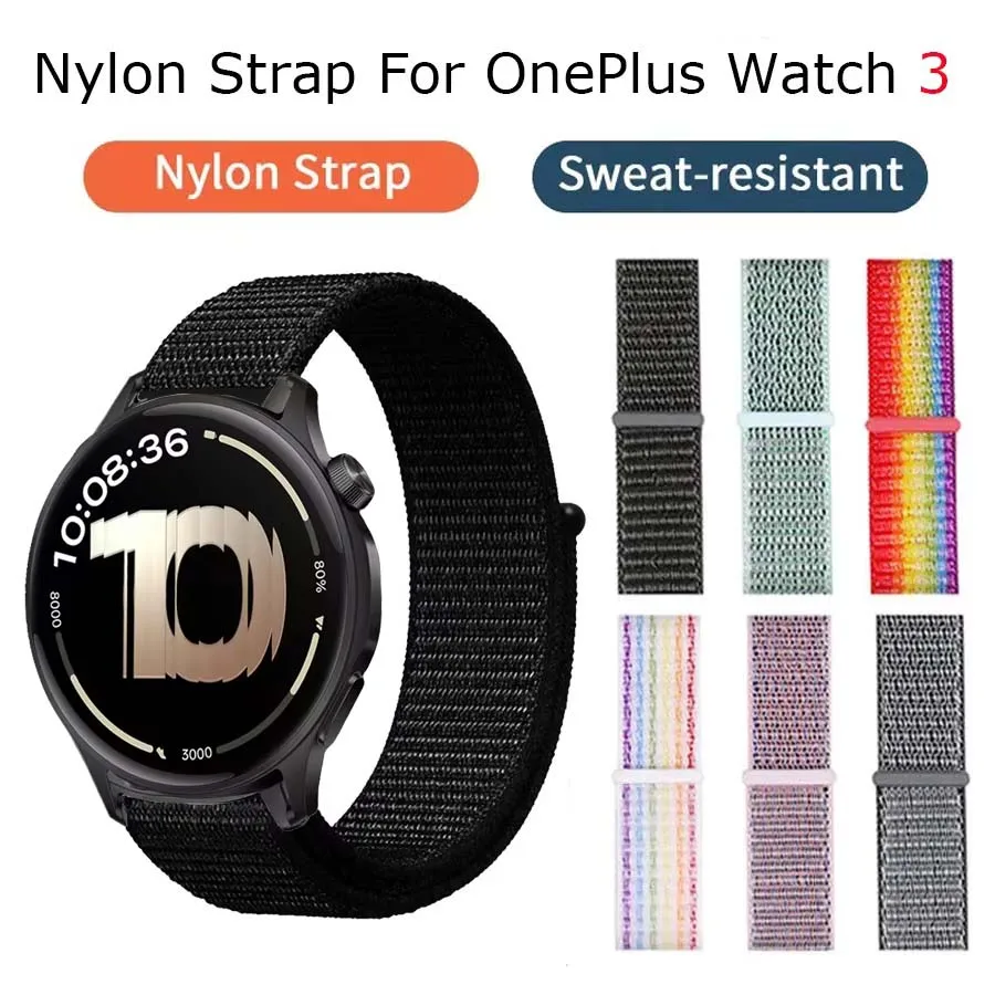 

Сменный ремешок для OnePlus Watch Lite 3 2R, нейлоновый браслет-петля для OPPO Watch X2 4 Pro, ремешок для часов Realme Watch 5 3 S