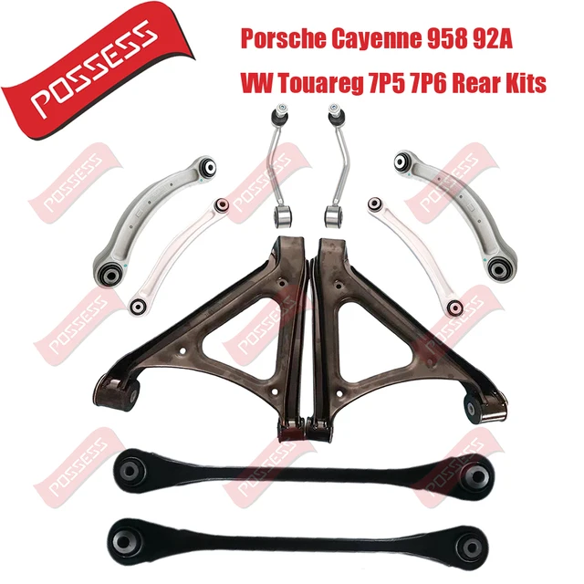 10 szt. zestawów wahaczy tylnego zawieszenia do Porsche Cayenne 955 9PA 958 92A VW Volkswagen Touareg 7LA 7P5 7P6 Audi Q7 4LB