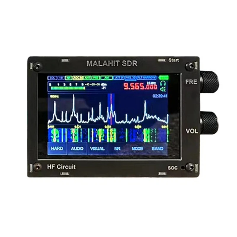 50K-250Mhz 400M-2Ghz SDR Pro Malachite Receiver All-Band Aviation Band Radio Receiver With 3.5 Inch Touch Screen