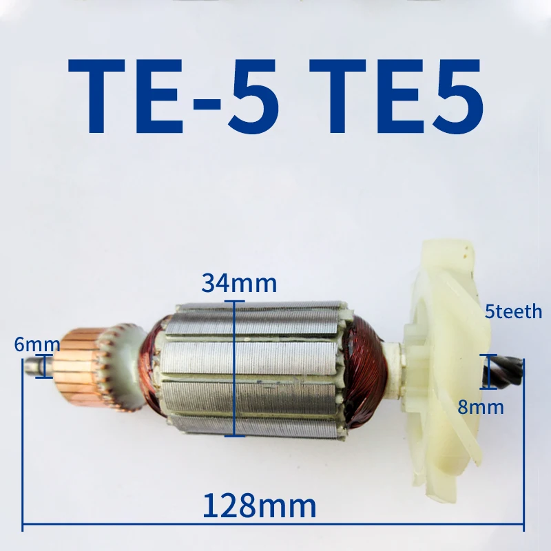 

220-240V Rotor Armature for Hiltt TE-5 TE5 Electric Hammer Electric Pick Rotor Armature Anchor Replacement Parts