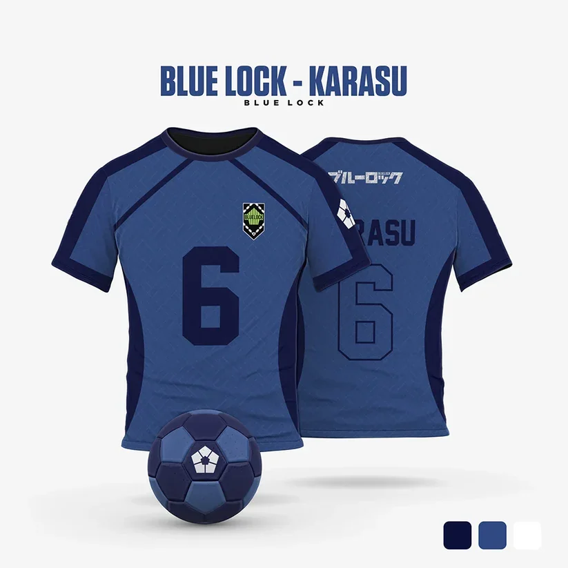 Camiseta de futebol Anime Blue Lock com estampa 3D de Nagi, camiseta esportiva de manga curta para homens e mulheres, estilo Y2K, Harajuku, cosplay.