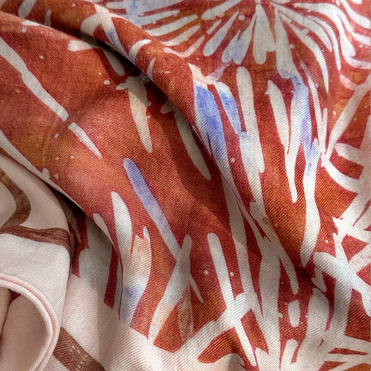 2027 Artistic Hand‑Drawn Abstract Print 100% Wool Square Scarf Elegant Neck Shawl for Women Luxury Brand Autumn Accessories