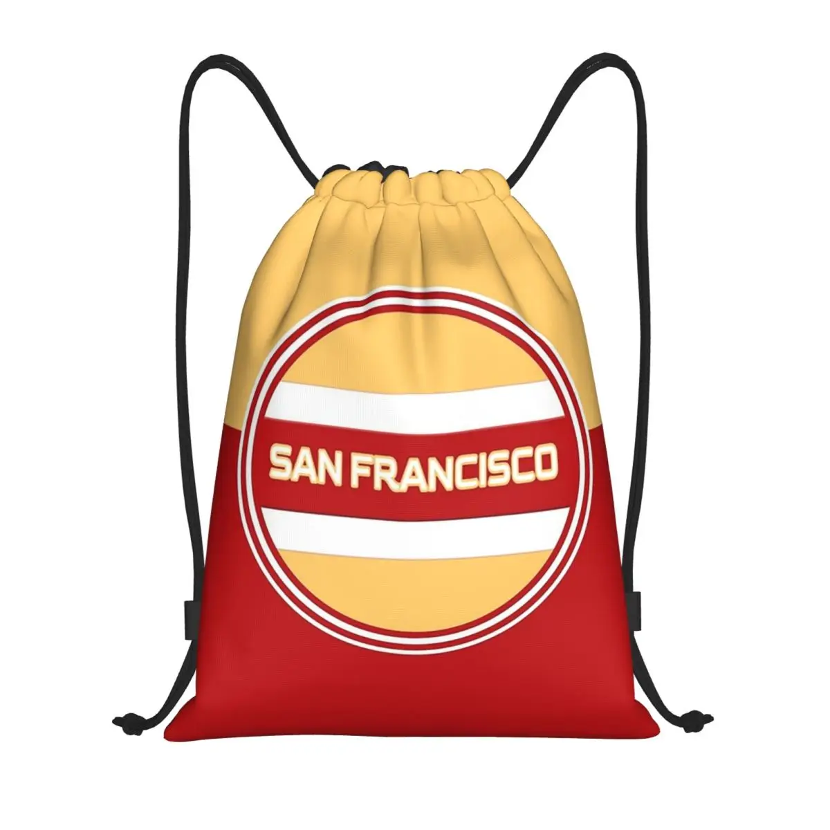 

San Francisco City Logo Backpacks Multi-function Drawstring Bags Sports Bag Book Bags for Man Woman School