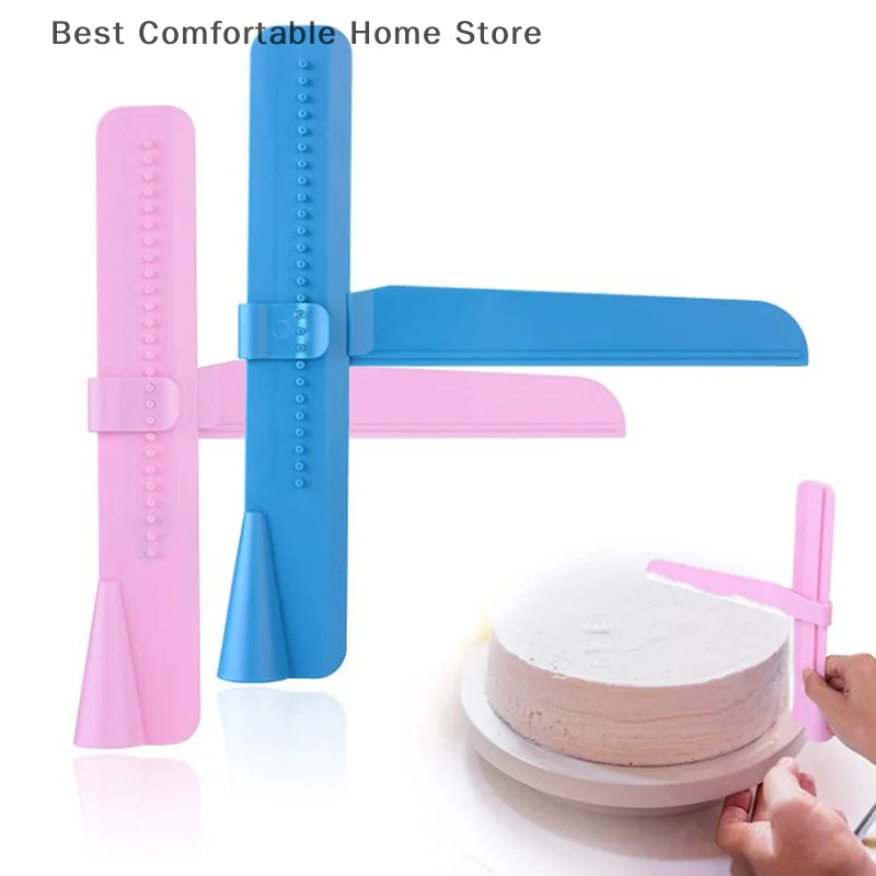 Cake Tools Cake Scraper Fondant Spatulas Adjustable Cake Edge Smoother Cream Decorating DIY Bakeware Tableware Kitchen Cake Tool