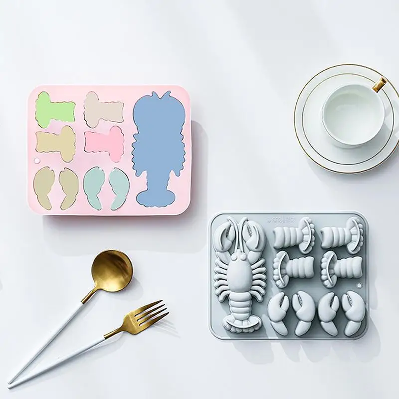Lobster Silicone Chocolate Mold Flexible Baking Mould for Fondant Gummy Jelly Cake Decorating Creative Kitchen Tool Set - view 5