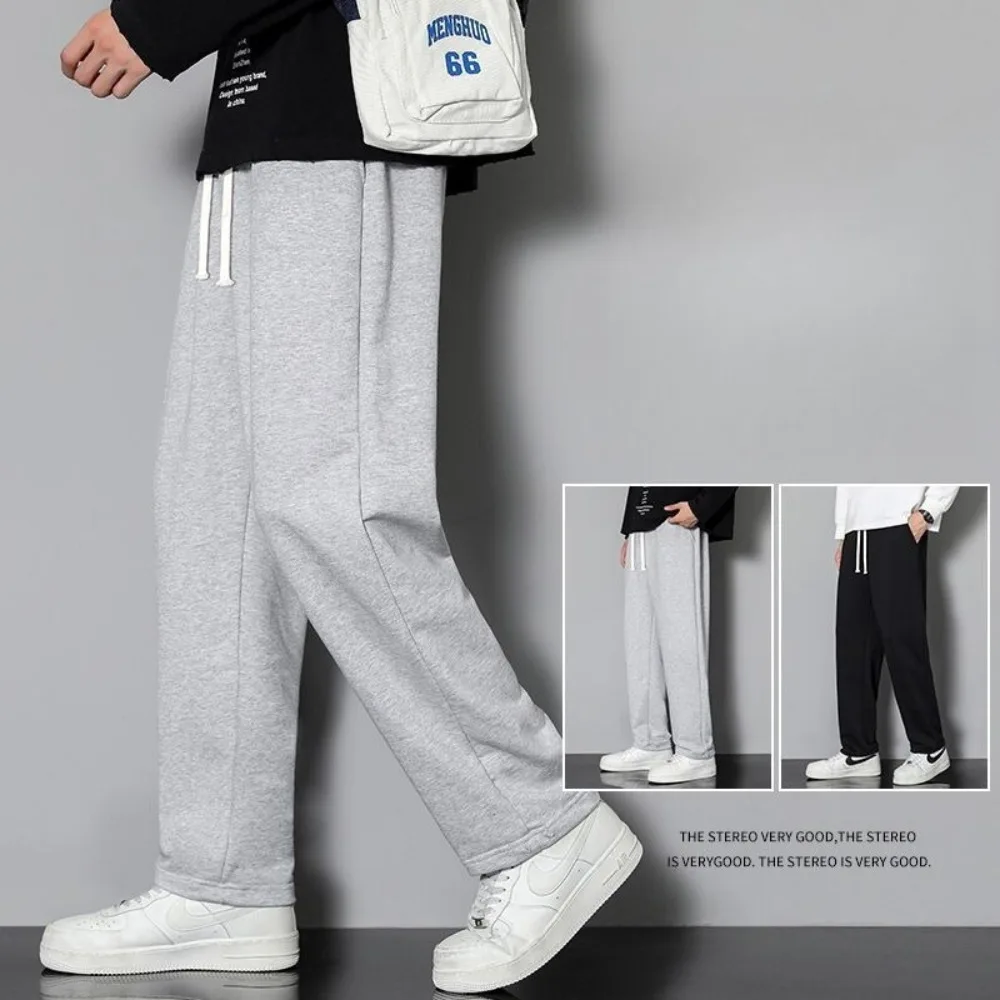 جديد الخريف والشتاء السراويل الرياضية الرجال السراويل طماق Sweatpants رمادي فضفاض ثنى السراويل الرياضية غير رسمية العلامة التجارية العصرية #1