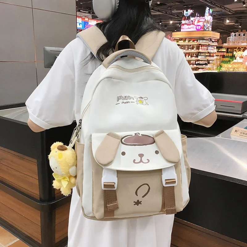 Sanrio Hello Kitty Kuromi Schoolbag Female Cartoon Backpack Junior and Middle School Students Elementary School Student Backpack