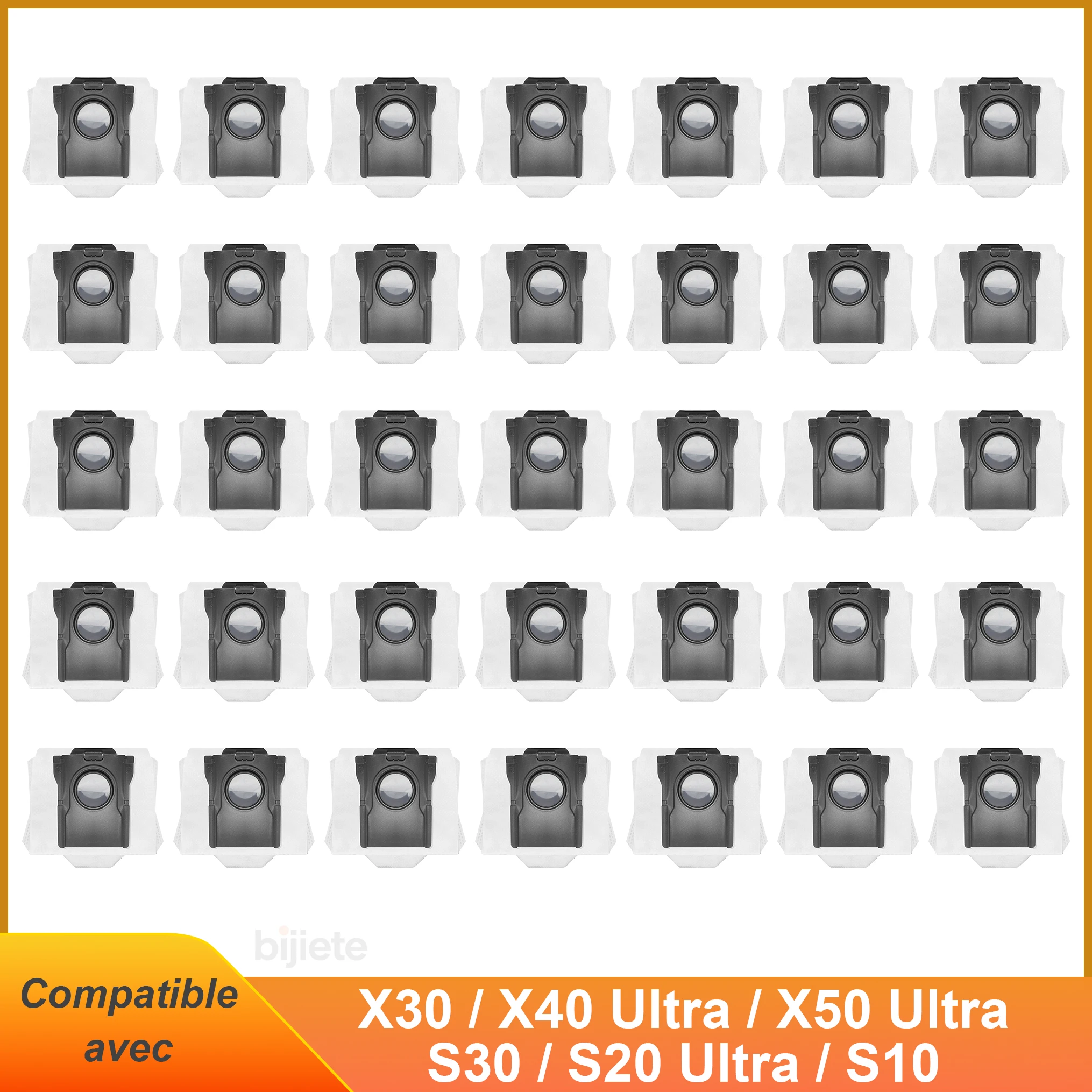 Sacs sous vide de remplacement pour aspirateur robot Dreame X50 Ultra/X40 Ultra/X30 Ultra/L50 Ultra/L40 Ultra/L10s Ultra Gen2/L10s Pro Ultra