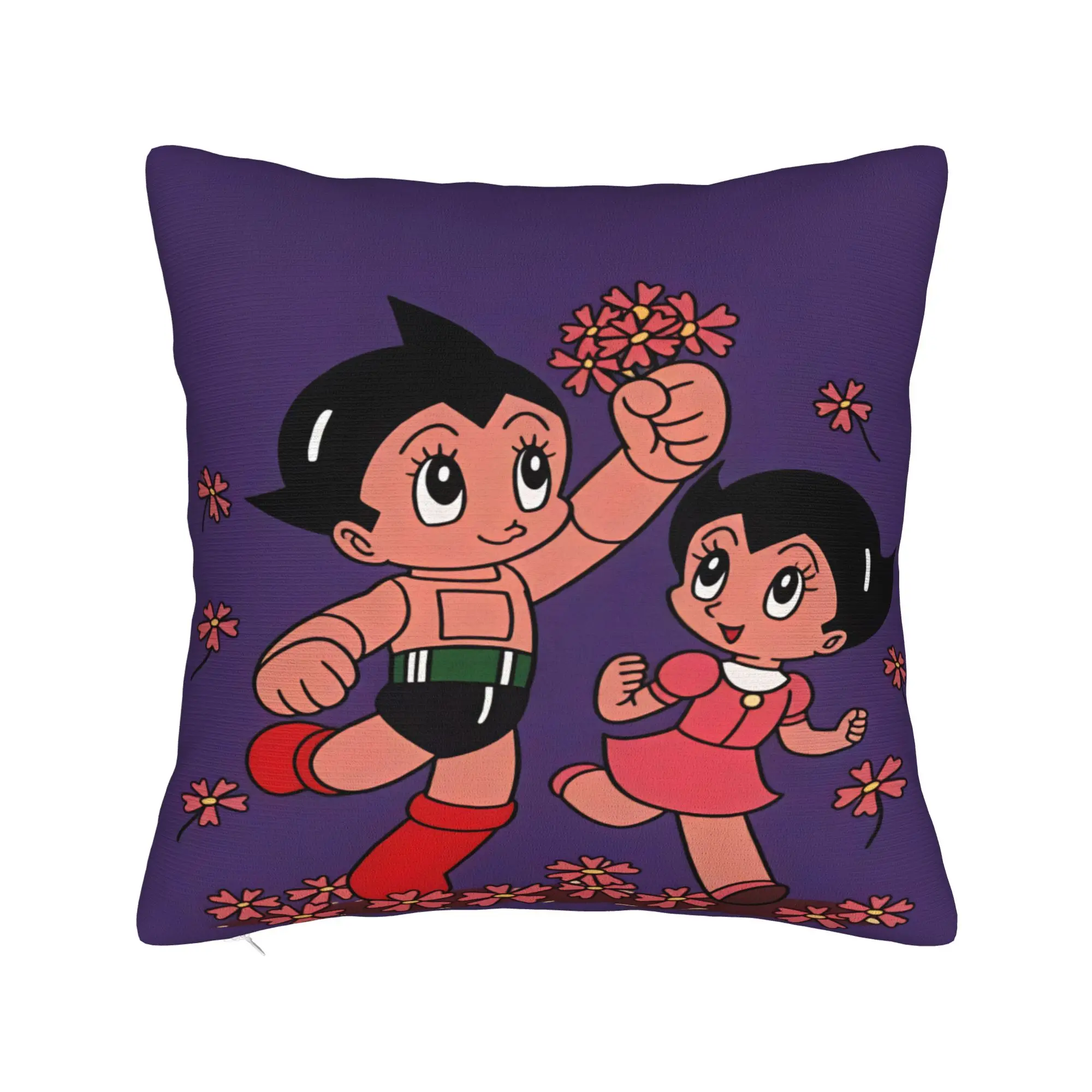 Astro Cartoon Boy Pillow Case  Comfy Pillow Cover For Living Room Sofa Novelty Pillowcases