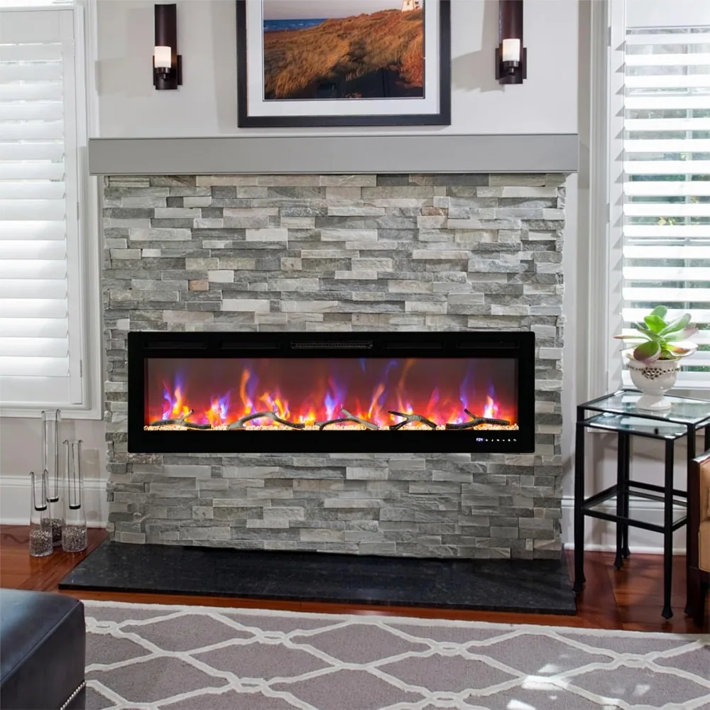 50 soportes para TV con chimenea, soporte para TV con chimenea, centro de entretenimiento con chimenea, calentador de chimenea eléctrico montado en la pared, you