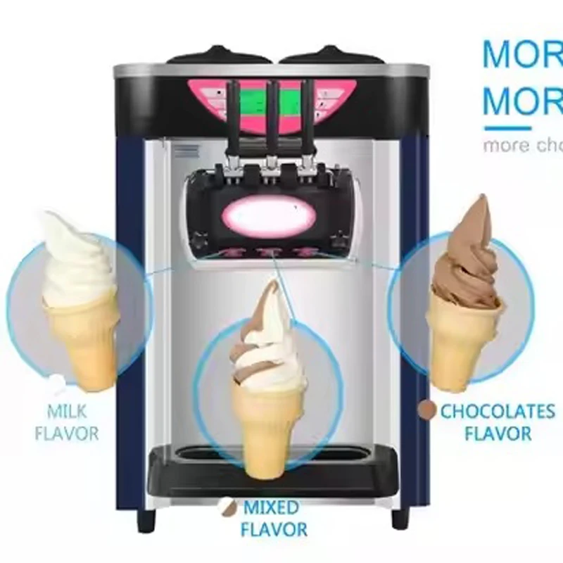 Ice Cream Maker Stainless Steel Desktop Commercial Automatic Freezing Sundae Vending Machine