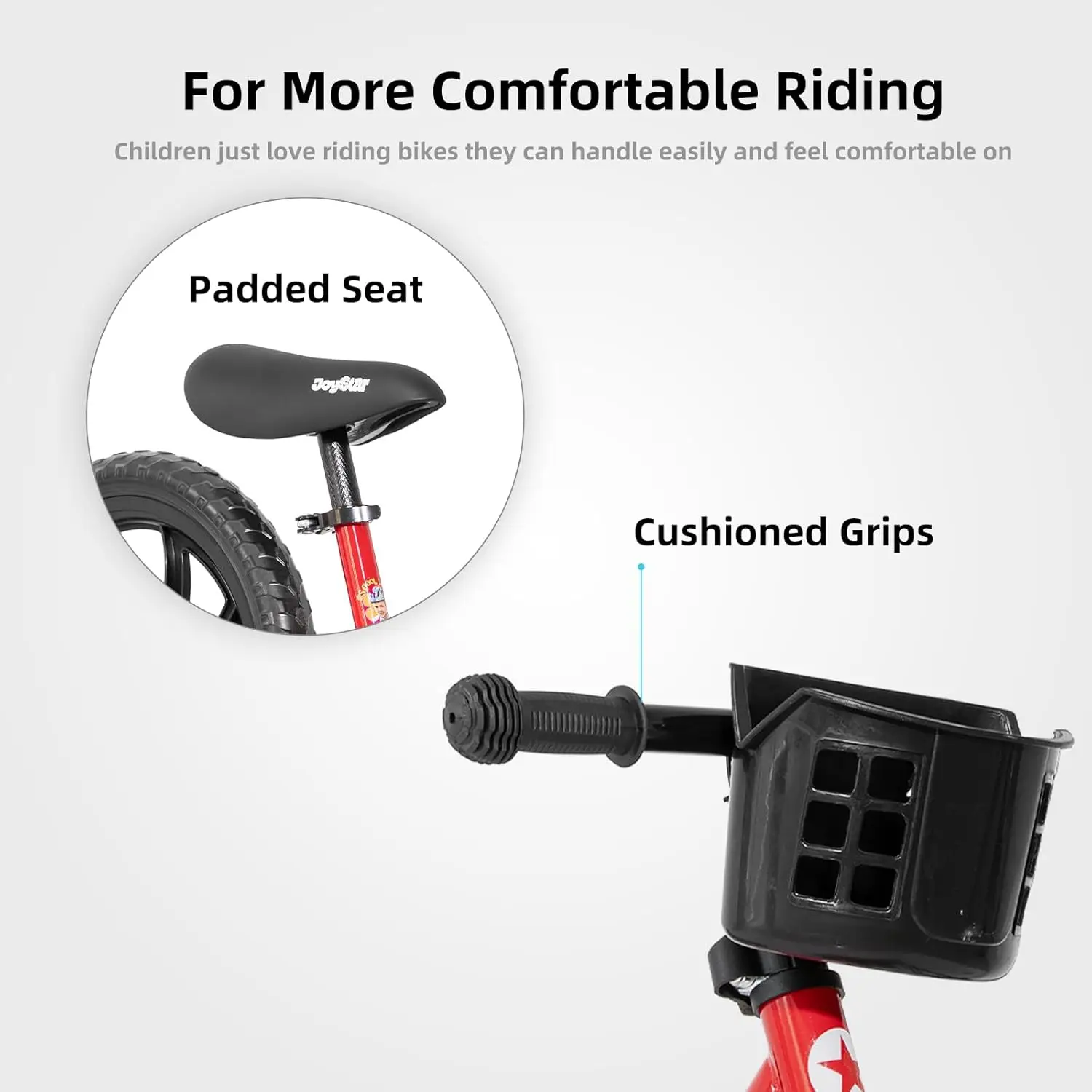 12/14 Inch Kids Balance Bike for 18months-5 Years Old Boys Girls, Lightweight Toddler Balance Bikes with Footrest and Handlebar