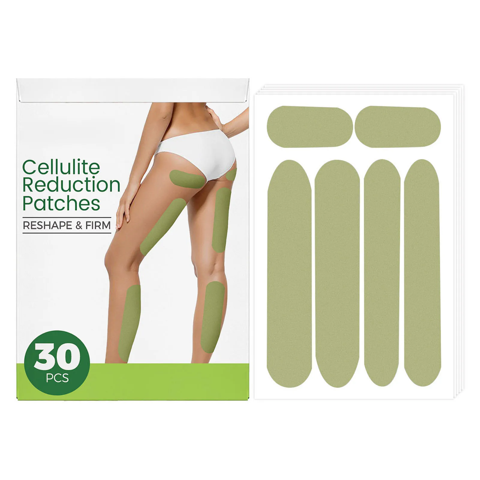 Wormwood Slimming Cellulite Reduction Patch Mild Detox Thigh Leg Shaping Tightening Patch Herbal Thigh Slimming Patch