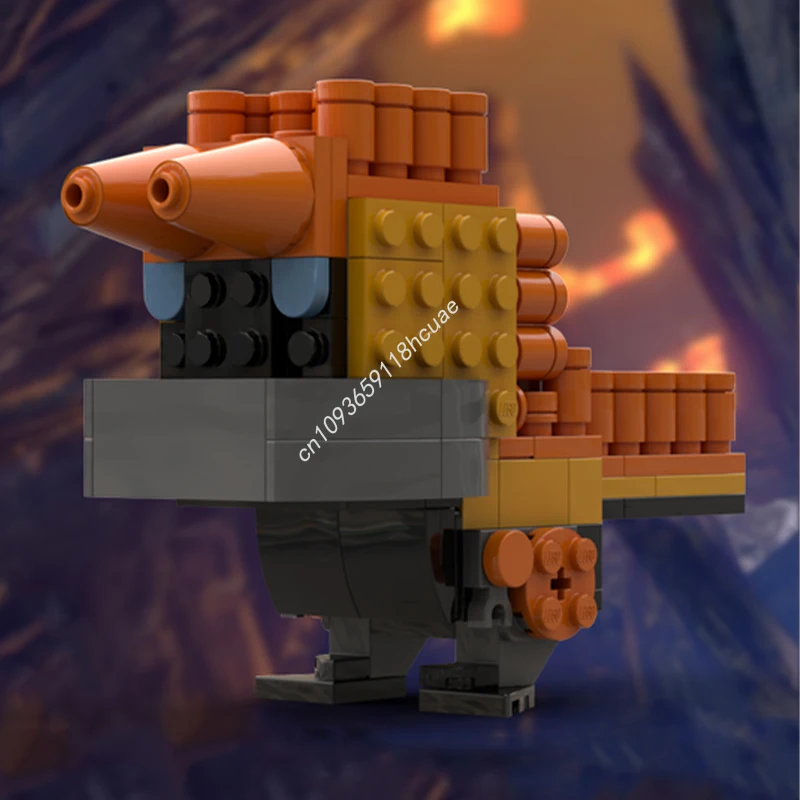 

211 шт. MOC Ura также Monster Hunter Brickheadz, модель строительных блоков, детские игрушки, сборка, образовательная архитектура, рождественские подарки