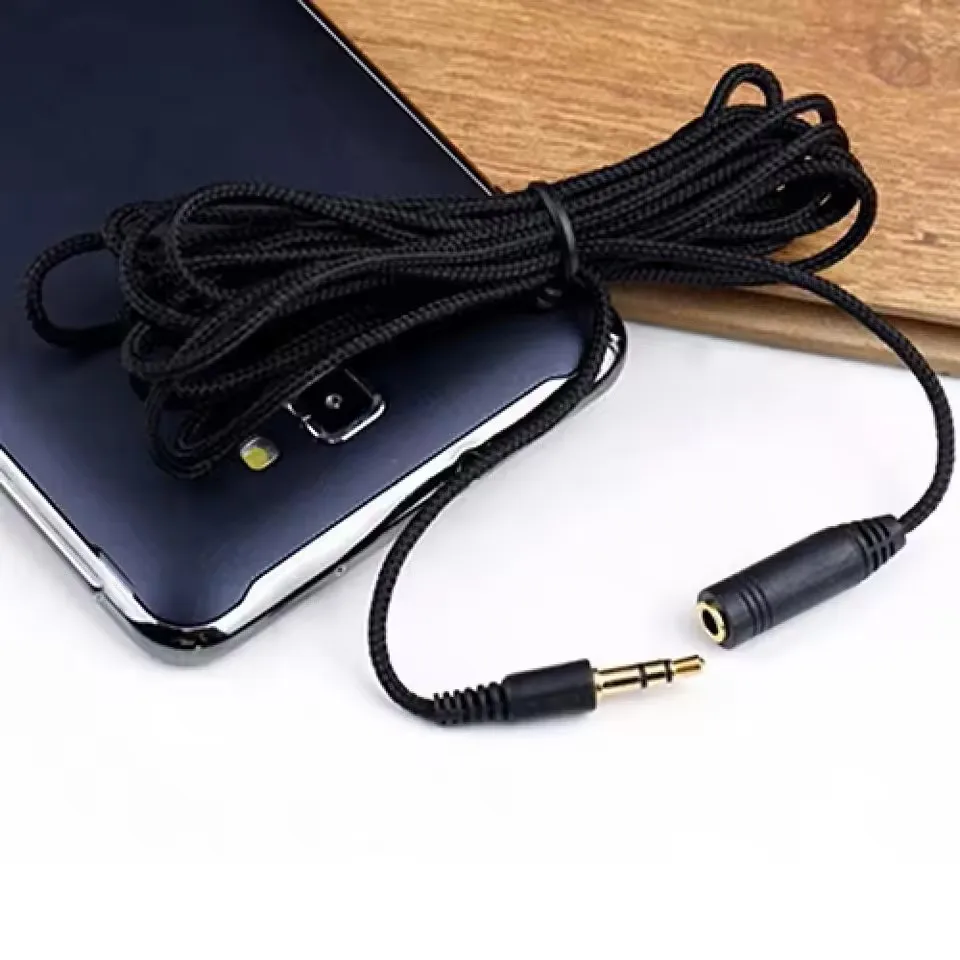 1PCS 5m/3m/1.5m Headphone Extension Cable 3.5mm Jack Male to Female 3.5mm AUX Cable Audio Stereo Extender Cord Earphone Speaker