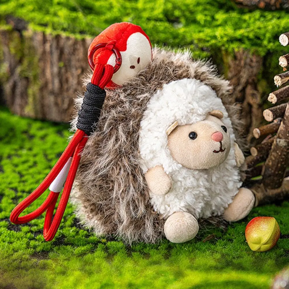 Adorable llavero de erizo pequeño, Mini muñeco de peluche de erizo, colgante de pequeño erizo, llavero de peluche de erizo lindo