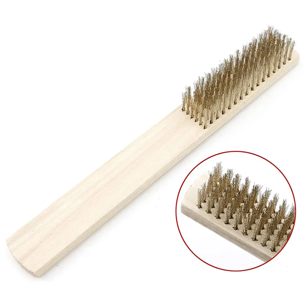Cleaning Brush Set Copper Wire Brush 12PC Set Enhance Jewelry Luster Ergonomic Handle Design Cleaning Brush Cleaning Equipment