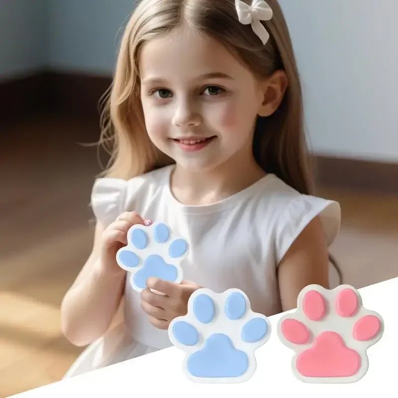Big Cat Paw Squishy Table Handmade Silicone Stress Relief Squishy Toy Mochi Taba Squishy New Fidget Toy Biscuit Adults Child Toy