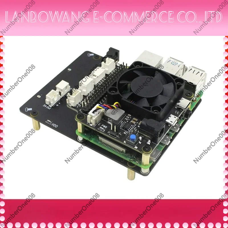 X825 SATA HDD SSD Expansion Board for Raspberry Pi 4B, 2.5 Inch Hard Drive Storage Adapter for RPi4, High Speed Driver Kit