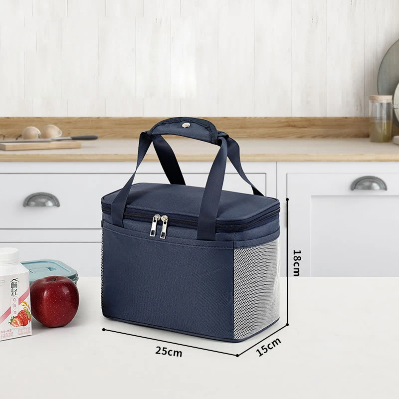 New Portable Lunch Bag Food Thermal Box Durable Waterproof Office Cooler Lunchbox Insulated Case