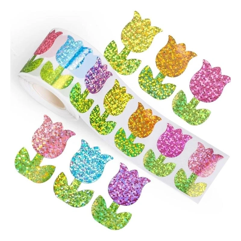 Dxab 500pieces Sparkling Sealing Sticker для скрапбукинга