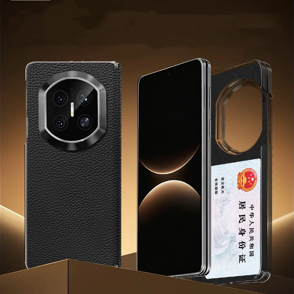 

Премиальный чехол-флип из натуральной воловьей кожи с откидной крышкой для Huawei Mate X7 X6 X5, с отделением для визитных карточек, бронированная задняя крышка