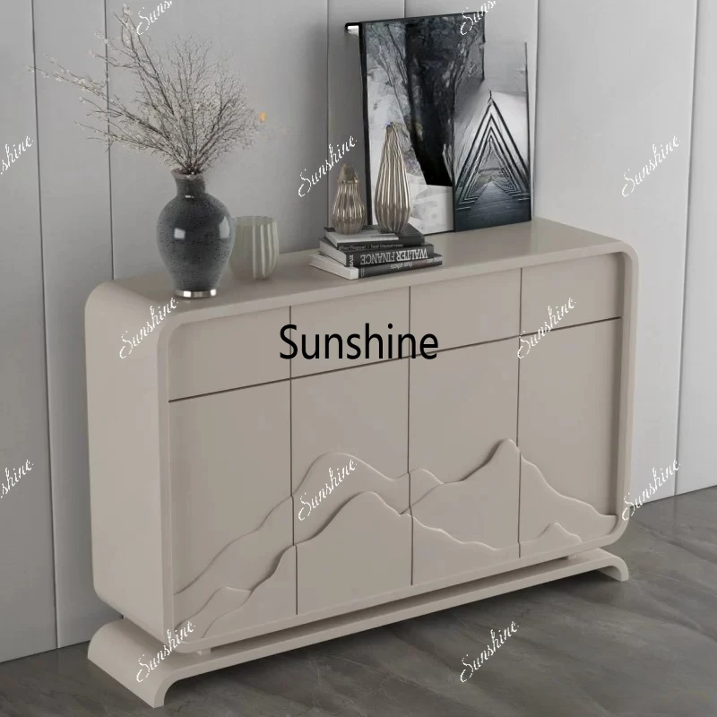

Italian minimalist paint side cabinet modern minimalist bedroom locker