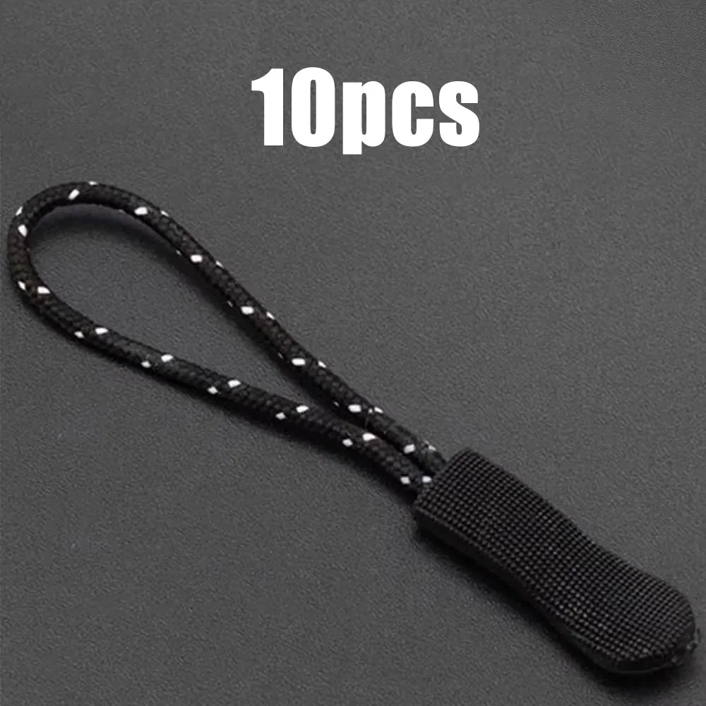 10 stücke Zipper Pull Puller Ende Fit Seil Tag Ersatz Clip Gebrochene Schnalle Fixer Zip Cord Tasche Koffer Zelt Rucksack reißverschluss Kopf