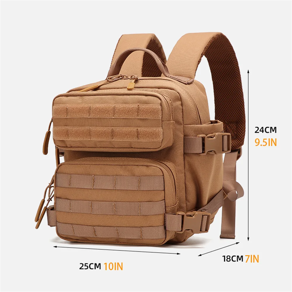 9L Mini Tactical Backpack Men Women Fitness Sports Bag Outdoor Hiking Camping Travel Gym Backpack Lightweight Wateproof Rucksack