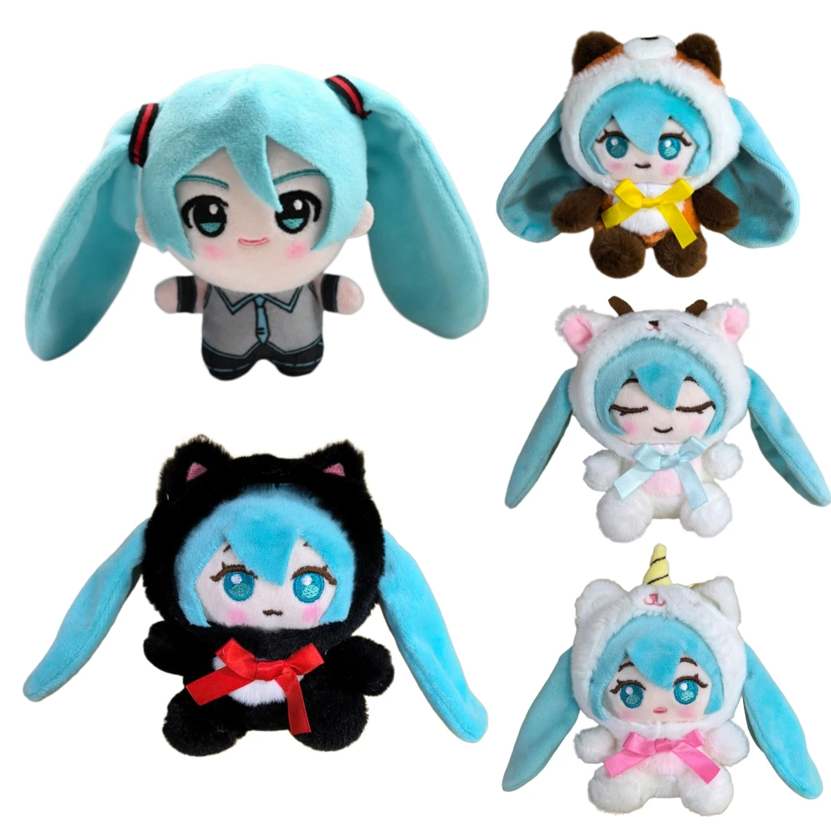 

Hatsune Miku Chokkorisan Plush Keychain Series In Stock Anime Bag Accessory For Fans Rin Len Luka Meiko Kaito