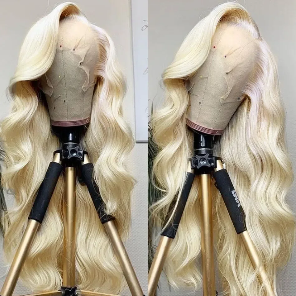 220% HD Transparent 613 Body Wave 13x6 Lace Front Human Hair Wig Color Preplucked 13x4 Honey Blonde Lace Frontal Wigs For Women