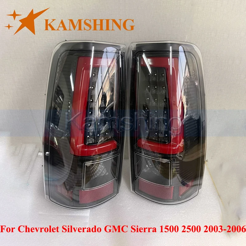 

CAPQX 1 пара задних фонарей заднего бампера для Chevrolet Silverado GMC Sierra 1500 2500 2003-2006 светодиодный задний фонарь задний стоп-сигнал
