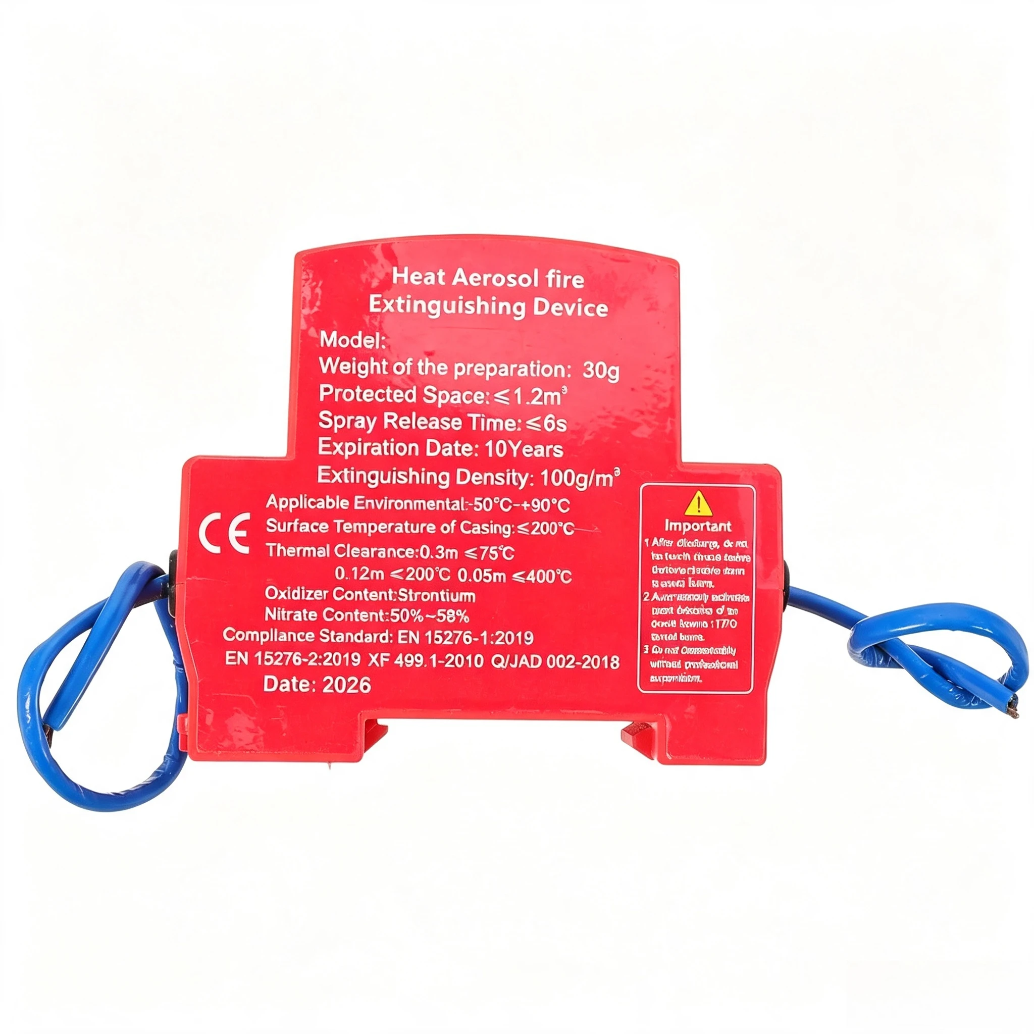 Mini Automatic Fire Suppression Unit for Distribution Cabinet Intelligent Cabinet Fire Extinguishing Protection Device New