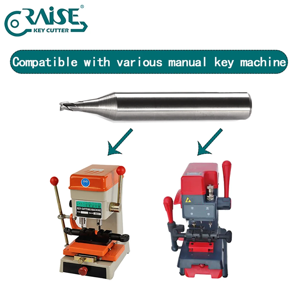 Key Machine Cutter End Milling Cutter For WENXING Q33 DEFU 368A Vertical Key Cutting Machine Key Copy Duplicator Locksmith Tools