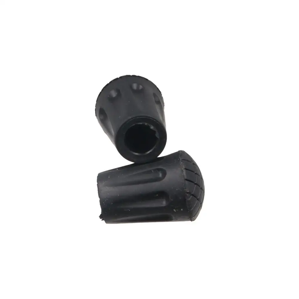 Rubber Walking Stick Tip Protector 11mm Anti-Skid Trekking Pole Bottom Cover Wear -resistant Non-slip